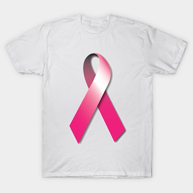 Breast Cancer Awareness Ribbon T-Shirt by MADesign